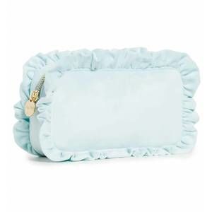 NEW STONEY CLOVER LANE women's velvet ruffle pouch - small in cloud
